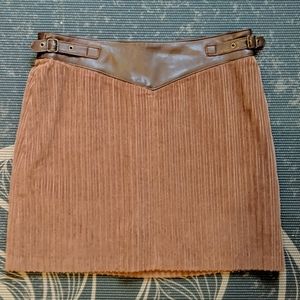 For Joseph Cotton Brown Skirt